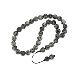 Jeannieparnell 429 - Loose Prayer Worry Beads 8mm Brindle Stone Gemstone Beads Handmade