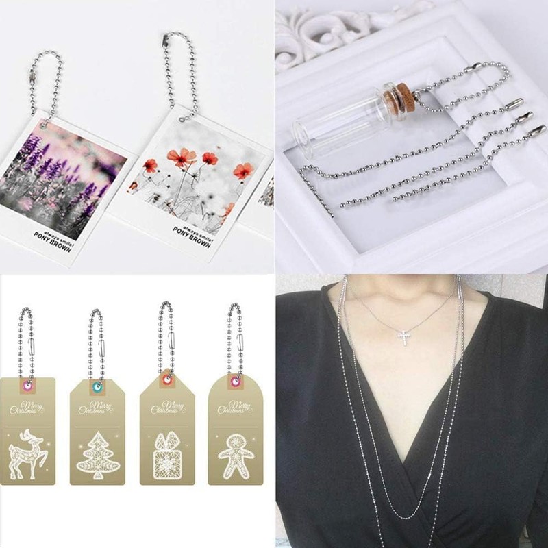 Beaded Pull Chain Extension, BetterJonny 4.5mm Diameter Stainless Steel Roller