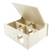 Amonk 10x8x4in Multi-Chamber with Play Tunnel Hamster House for Small