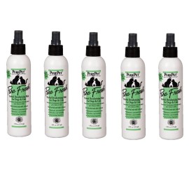 PurePet Pure Fresh Dog and Cat Herbal Deodorizing Revitalizing Mist All Natural - 4 Bottles