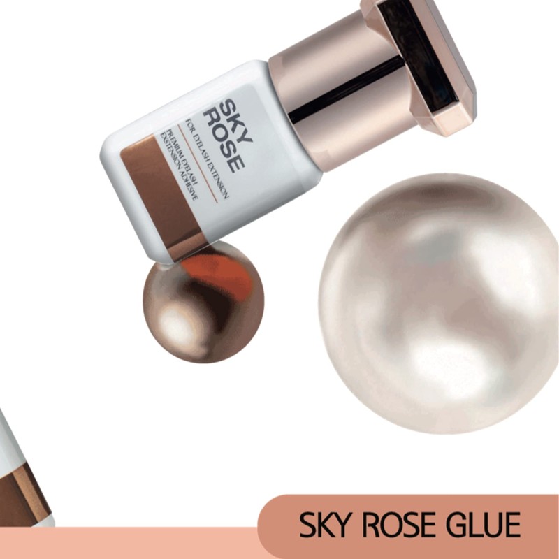 Sky Glue Eyelash Glue (5 ml, Lid Colour: Rose) Eyelash