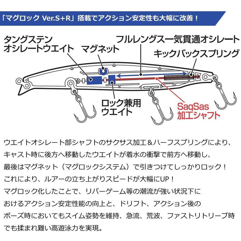 Daiwa Sea Bass Lure Shoreline Shiner Z Bertis R125F-SSR PG