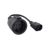 NANOCABLE 10.22.0902 C14 Male to CEE7 Socket UPS Adapter Cable