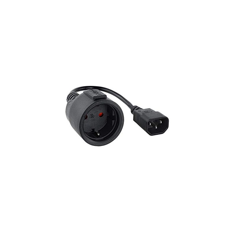 NANOCABLE 10.22.0902 C14 Male to CEE7 Socket UPS Adapter Cable