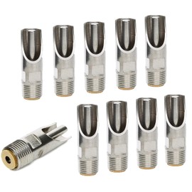 Baimeixun Pack of 10 Stainless Steel NPT 1/2" Automatic Pig Nipple Drinker for Sows Piglets Drinking