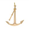 5" Gold Brass Anchor with Lever Nautical Decor Tabletop Decor
