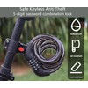 Voarge Bike Lock Combination 5-Digit, High Security Bicycle Chain, Codes