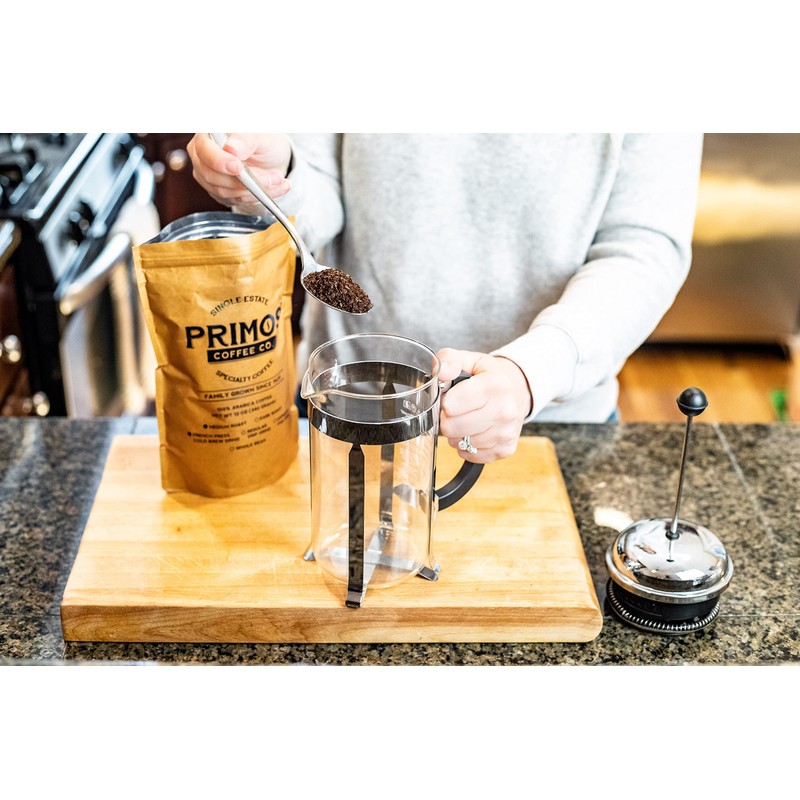 French Press Specialty Coffee, Coarse Ground, Primos Coffee Co (Medium