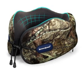 Travel Car Airplane Neck Pillow - Memory Foam Head Rest Support Traveling Essentials - Sleeping Neck Cushion Pillows for Adult Kids - Long Flight Air Accessories Gift for Women - A02 Mossy Oak