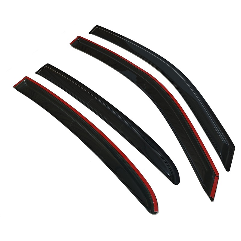 Smoke Tinted Window Sun Rain Visors Vent Guard Wind Deflector