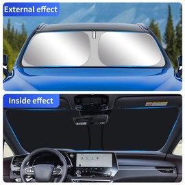 Car Sun Shade for Lexus RX 2023 2024 2025 2026 350 350h 450h+ 500h Auto Interior Accessories Foldable Sunshade Windshield Visor Cooler Protector Front Windows Cover Shield