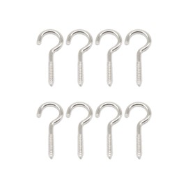 100 Pcs 1-5/8" Stainless Steel 304 Eye Hooks – Heavy Duty Self-Tapping Eye Bolts for Wood, Cable & Wire Securing | IMSCREWS