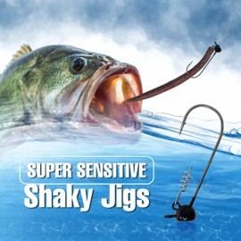 Reaction Tackle Stand-Up Shaky Head Jig, Size: 3/16oz. 4/0 10pk, GP