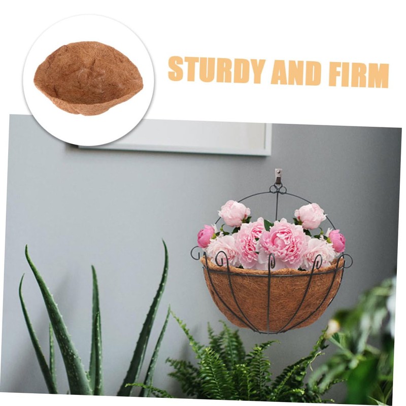 Levemolo Natural Coconut Fiber Round Liners 4pcs Replacement Liners for