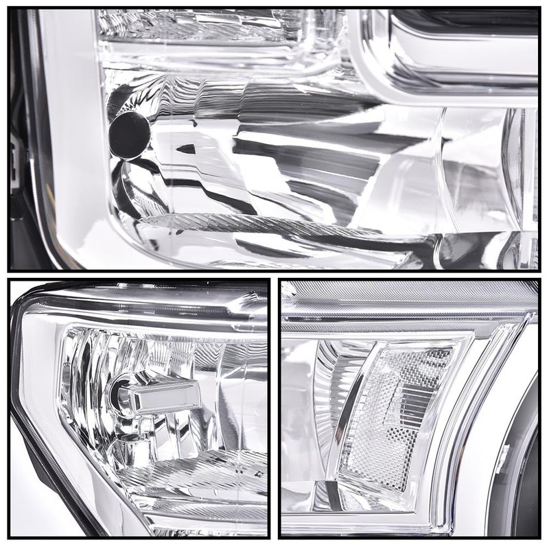 CHEDA Front Headlights Assembly Headlamp, Compatible with 2015 2016 2017