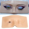 Eye Makeup Practice Board Open Close Eyes Reusable Silicone Mannequin