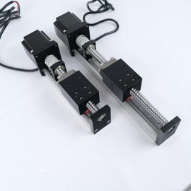 KHMOS HMS40 Series Linear Guide Rail Module with NEMA23 56mm Motor for 3D Printer CNC Machine (200mm Stroke, 10mm Lead)