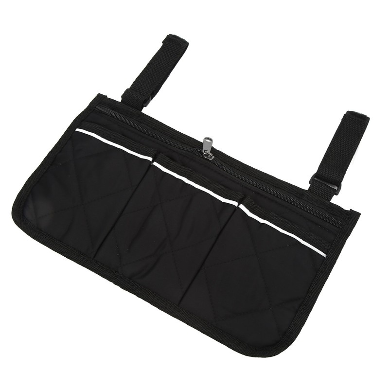 Wheelchair Side Hanging Storage Bag Multi Pocket Armrest Pouch Bag