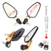 Motorcycle Bar End Side Mirrors 7/8" 22mm Aluminum Alloy Handlebar