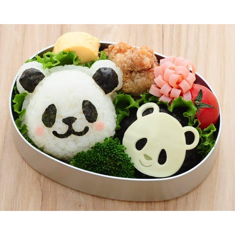 Ernest A-76939 Cara-Valve (Onigiri Model), Easy Mold Cutter (Omusubi Panda),