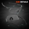 KAPVOE Sports Glasses Self-Tone Cycling Glasses Men MTB Glasses Clear