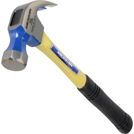 VAUGHAN Curved Claw Nail Hammer, Fiberglass Handle, 20 oz, Made In The USA, FS20, VN11505