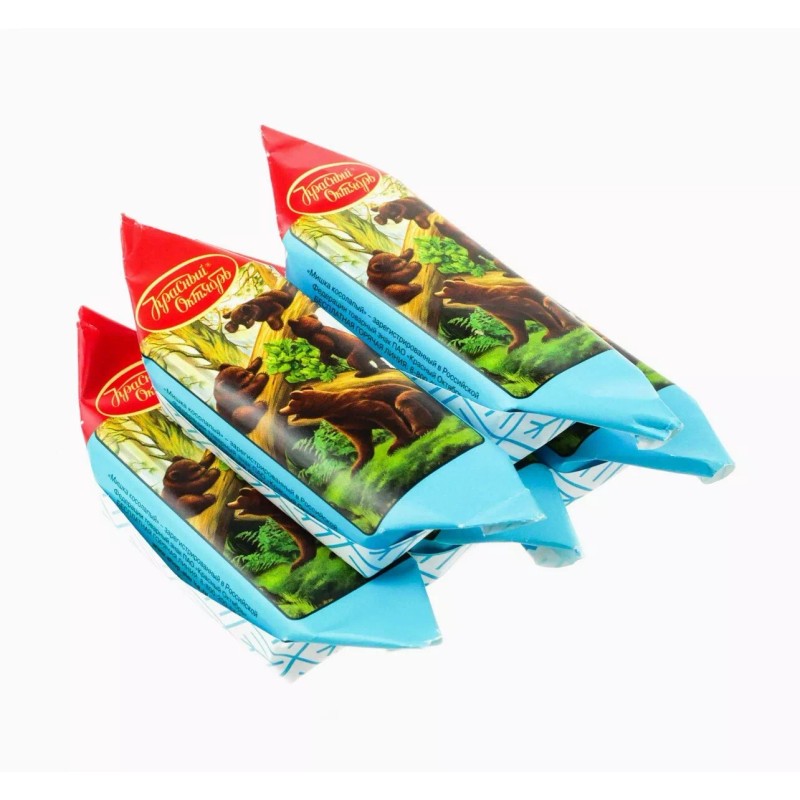 Mishka Russian Chocolate Imported Net Weight 15oz (28 Pieces)