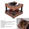 Bear-shaped coffee filter holder made of wood, sturdy tamper stand