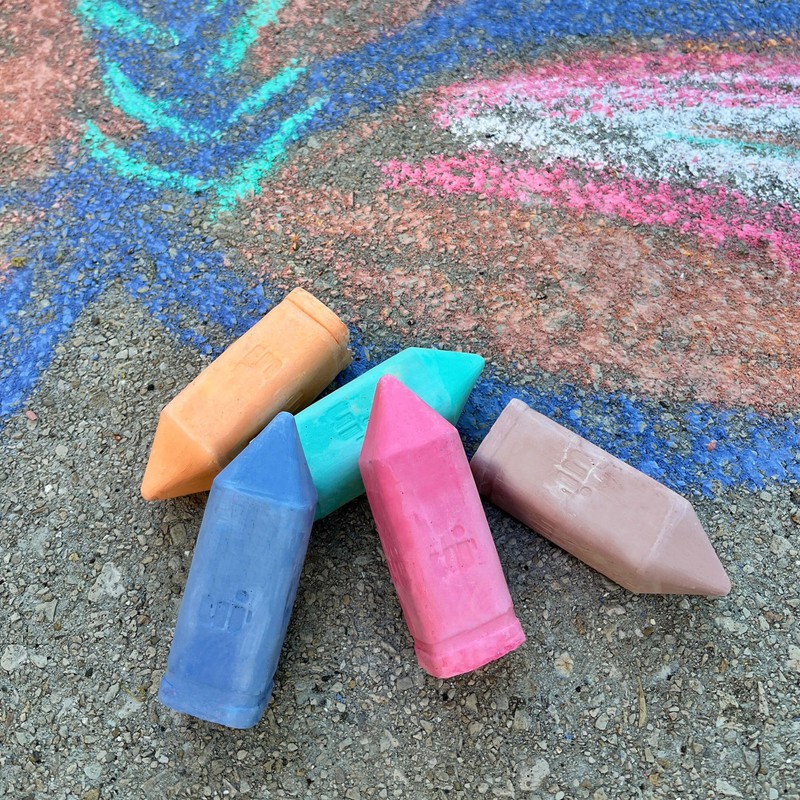 Urban Infant Non-Toxic Sidewalk Chalk for Toddlers 1-3 and Kids