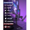 Talomen - Kit de micrófono USB de condensador para videojuegos,
