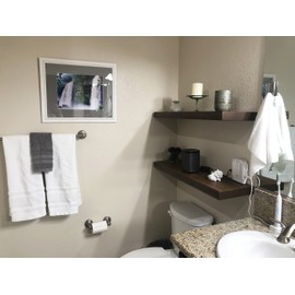 Joel's Antiques | 36 Inch Wide | Floating Shelves for Wall | Made of Natural Wood | Easy Install | Heavy Duty Rustic Book Dish Shelves | Perfect for Bathroom |Kitchen, Living Room, Bar | Mocha