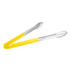OCS Pro Series 16" Stainless Steel Color Coded Grilling Tongs | Yellow| All Purpose Kitchen Utensil Metal Tongs for Home and Commercial Kitchen, BBQ, Cooking, Serving, Salad, Grilling, and More