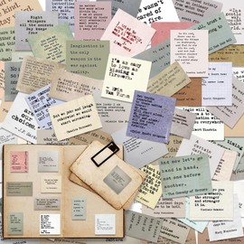 120pcs Motivational Stickers, Retro Quote Stickers for Inspirational Vintage Journaling, Words Scrapbook Waterproof PVC Stickers for Junk Journal Supplies, Vintage Stickers for Planner DIY Crafts