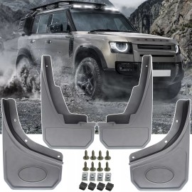 Xukey FRONT REAR MUD FLAPS MUDGUARDS FOR LAND ROVER DEFENDER L663 90 110 130 2020 +
