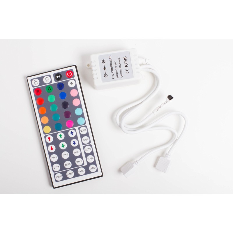 LEDupdates IR Remote Controller 44 Keys RGB 2 Port Output
