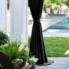 PONY DANCE Curtains Tiebacks Magnetic Black Curtain Holder Tiebacks with