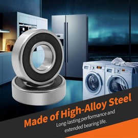 10 Pcs 6001-2RS Bearing Rubber Sealed Deep Groove Ball Bearings 12x28x8mm Sealed Bearing Tool Accessories Steel Ball Bearings