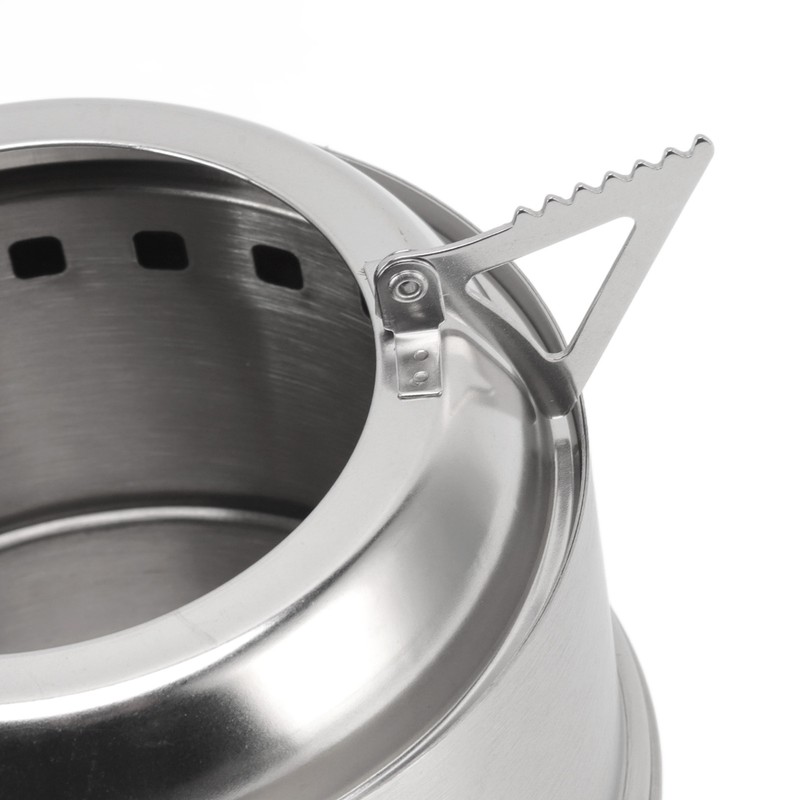 Mini Alcohol Stove for Camping Hiking Stainless Steel Campfire Stove