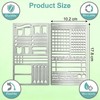 houlishu 2 Pack Metal Journal Stencils - Stainless Steel Reusable,