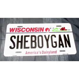 SHEBOYGAN WISCONSIN Metal License Plate #05 - NEW