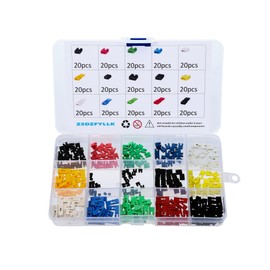 300pcs 2.54 mm / 2.0 mm / 1.27 mm Mixed Jumper Caps Kit for Arduino Raspberry Pi PCB PC Standard Circuit Board Jumper Cap Shunts Short Circuit Connection Pin Blocks