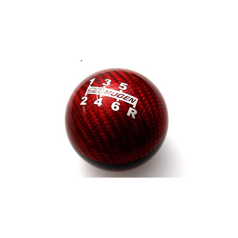 Mugen Red Carbon Fiber Shift knob 6 Speed for Honda