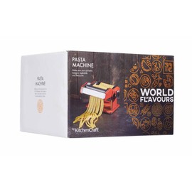 Kitchen Craft World of Flavours Stainless Steel Pasta Maker Machine - Red