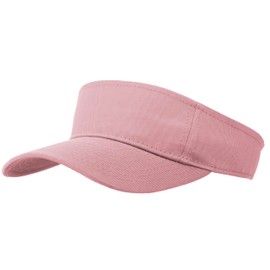 Sport Sun Visor for Women Men Golf Tennis Softball, Adjustable Empty Top Hats 1600-1PC-LightPink