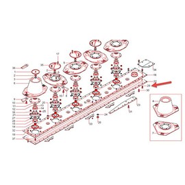 Code 26177 M10X40 Bolt for Gribaldi Salvia DM Series Disc Mower