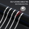 Premium Stainless Steel Cable Ties, SS304 Stainless Steel Zip Ties,