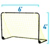 Franklin Sports Premier Steel- Folding Backyard Soccer Goal with All