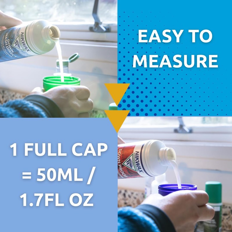 Nikwax Down, Down DUO-Pack, 300ml, Wash-In Cleaning and Waterproofing adds