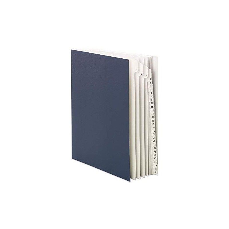 Smead Desk File/Sorter, Daily (1-31), 31 Dividers, Letter Size, Blue
