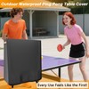 EVRBUL Ping Pong Table Cover Outdoor Waterproof Folding Table Tennis